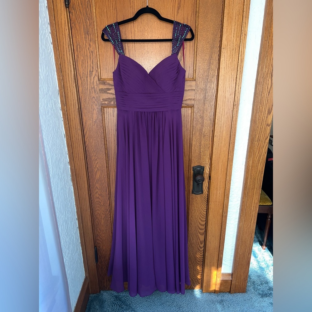 Purple A-Line Formal Dress